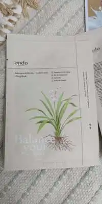 ONDO - Balance your - Lifting mask