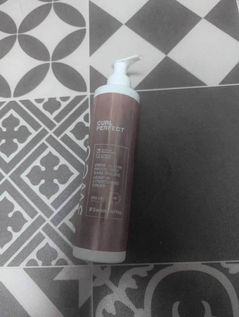 SWEO - Curl perfect - Crème de soin protectrice sans rinçage