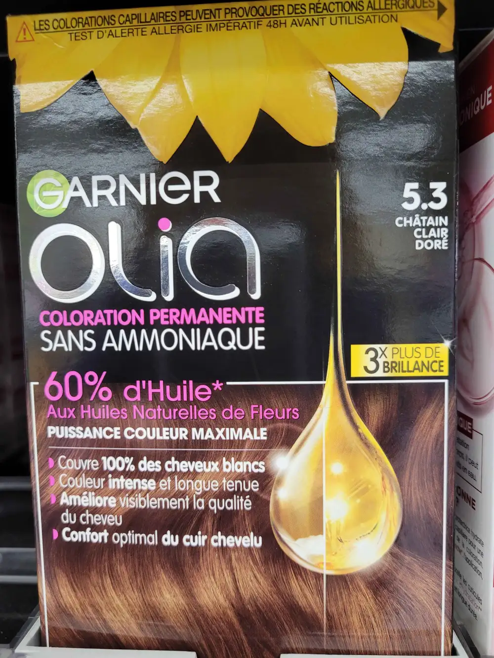 GARNIER - Olia - Coloration permanente sans ammoniaque 5.3 châtain clair doré
