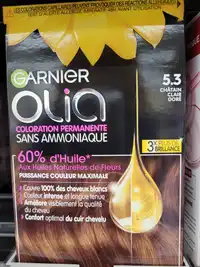 GARNIER - Olia - Coloration permanente sans ammoniaque 5.3 châtain clair doré