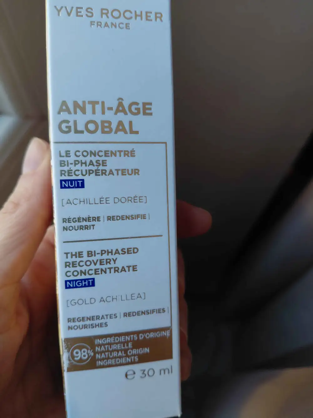 YVES ROCHER - Concentré bi-phase récupérateur anti-âge global
