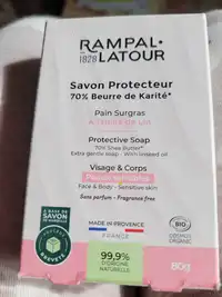 RAMPAL LATOUR - Savon protecteur 70% beurre de karité