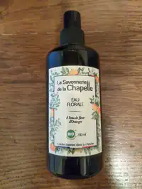 LA SAVONNERIE DE LA CHAPPELLE - Eau florale à l'eau de fleur d'oranger