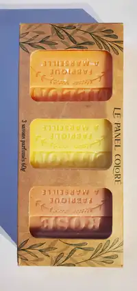 LES SAVONNERIES DU SOLEIL - Le panel coloré - 3 Savons parfumés 