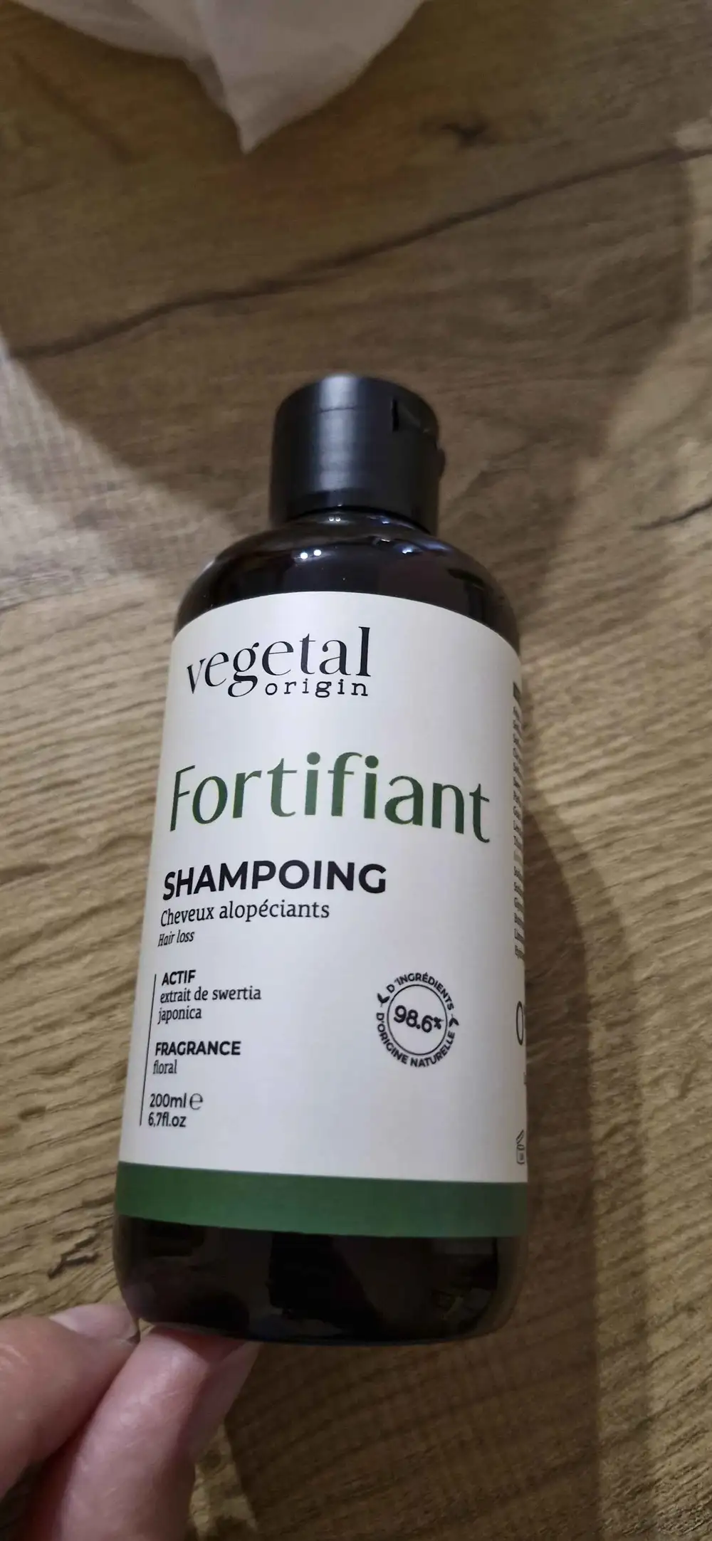 VEGETAL ORIGIN - Shampooing fortifiant cheveux alopéciants