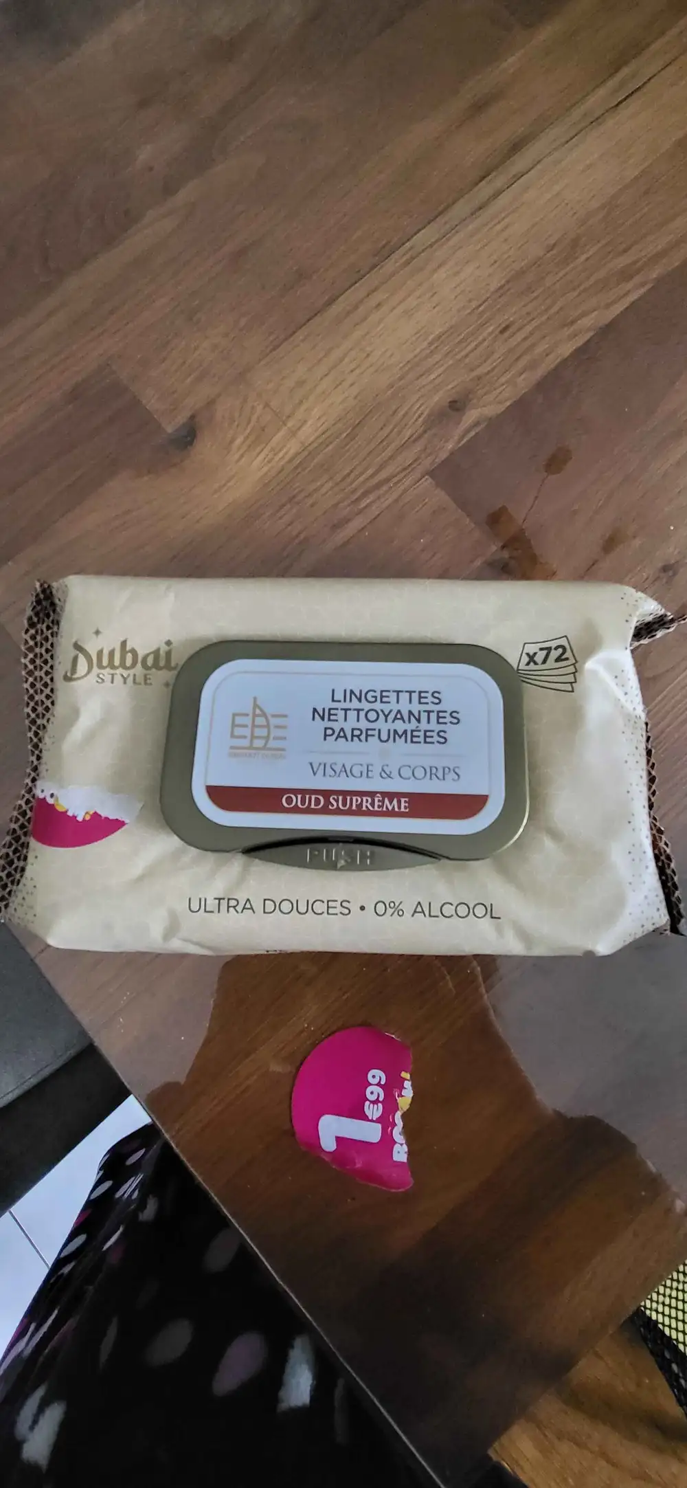 DUBAI STYLE - Lingettes nettoyantes parfumées oud suprême
