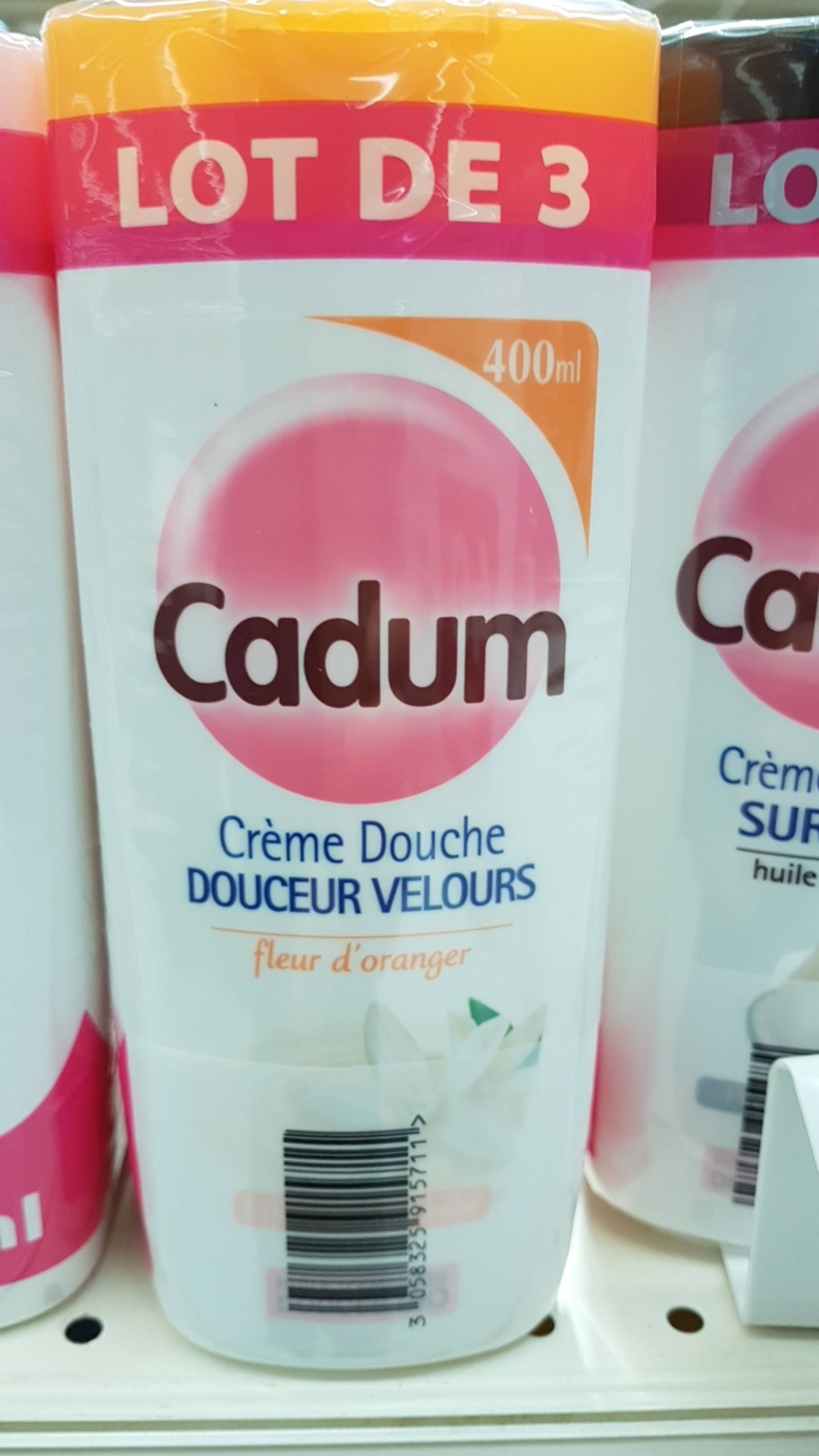 CADUM - Fleur d'oranger - Crème douche douceur velours