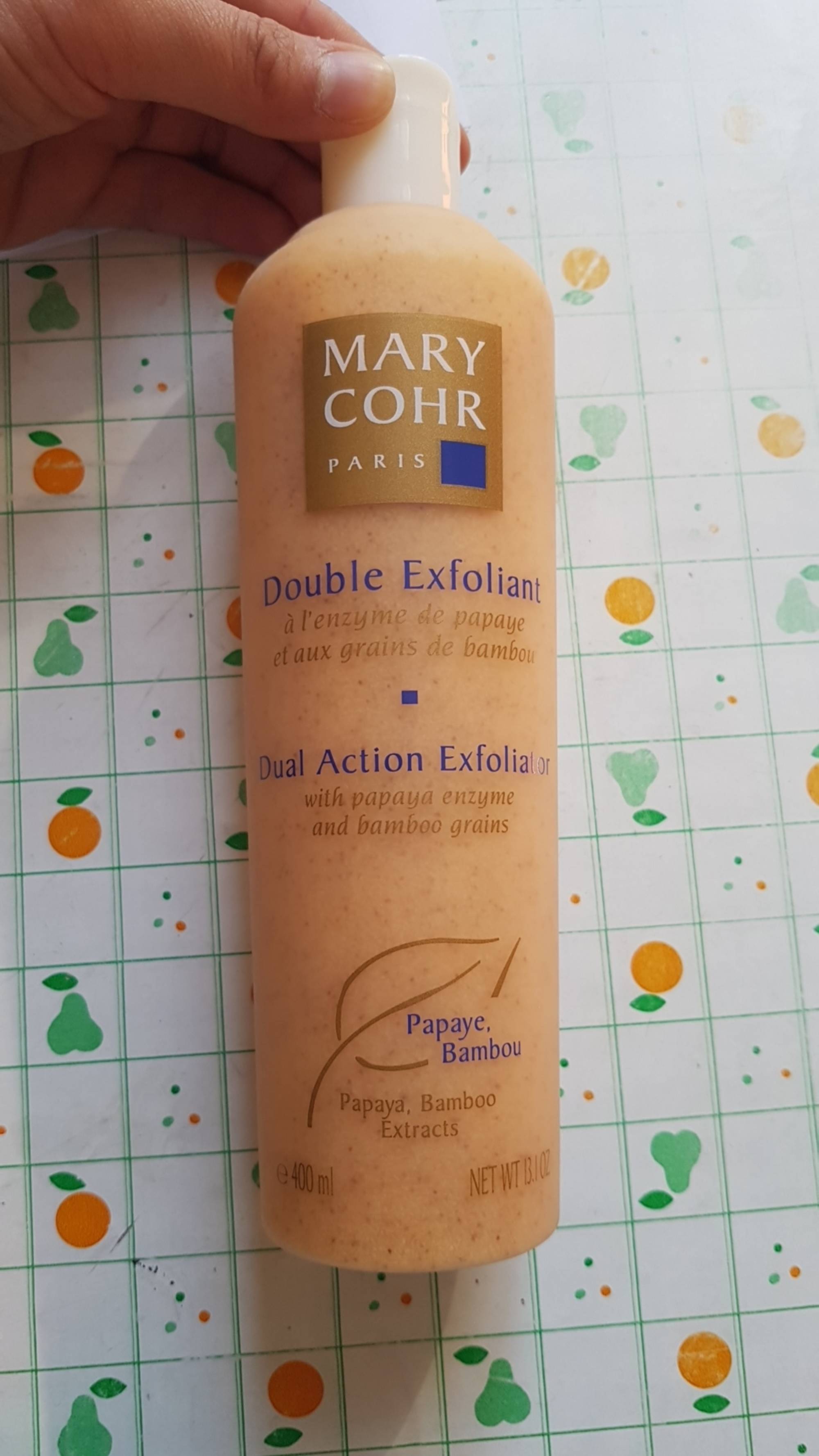 MARY COHR - Double exfoliant Papaye, Bambou