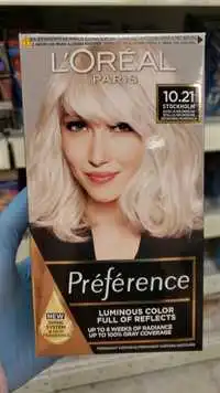 L'ORÉAL - Préférence - Luminous color full of reflects 10.21 Stockholm