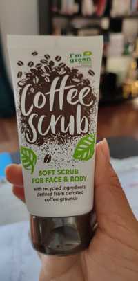 I'M GREEN PLASTIC - Coffee scrub - Soft scrub for face & body