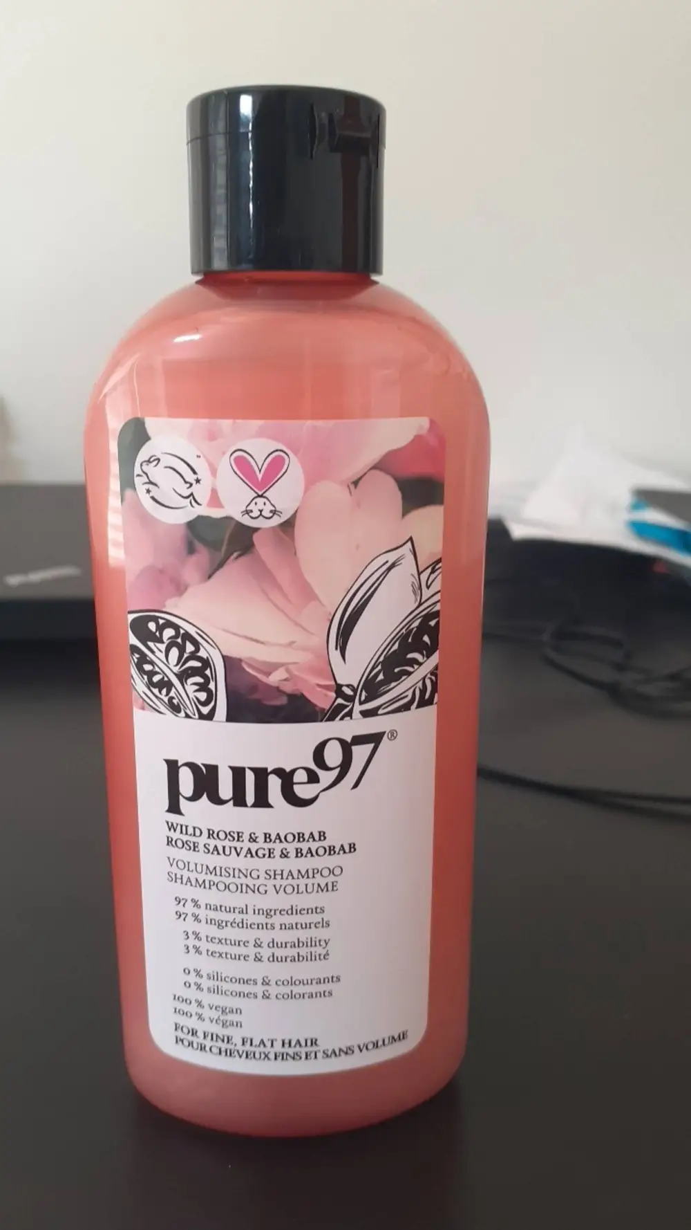 PURE 97 - Rose sauvage & Baobab - Shampooing volume