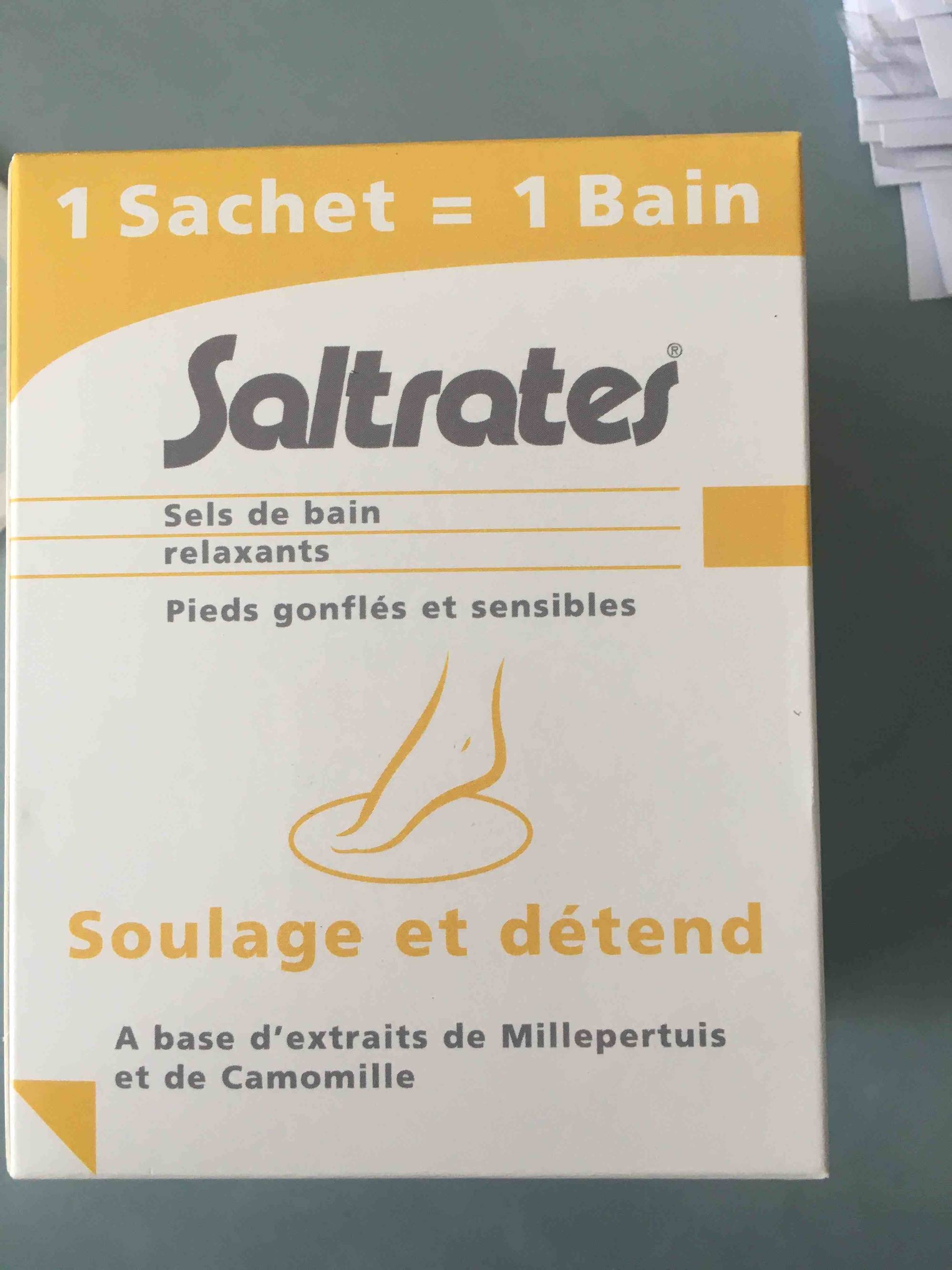 SALTRATES - Sels de bain relaxants pieds gonflés et sensibles