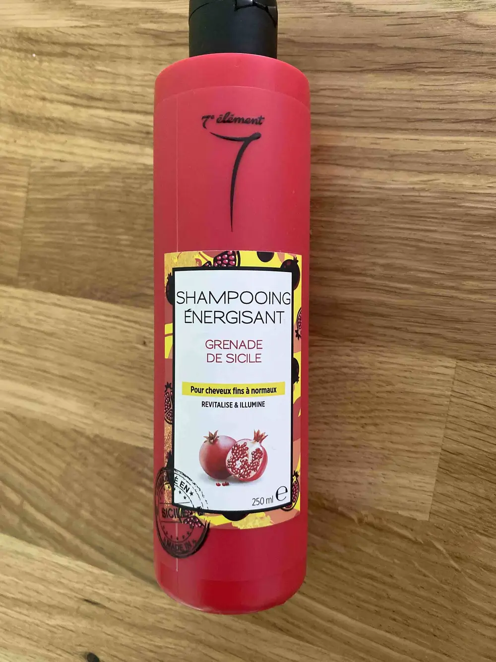 7ÈME ÉLÉMENT - Grenade de Sicile - Shampooing énergisant