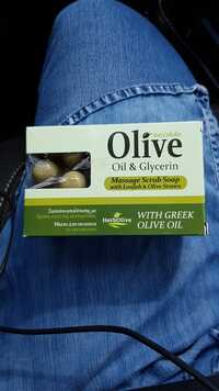 HERBOLIVE - Olive oil & glycerin - Massage scrub soap