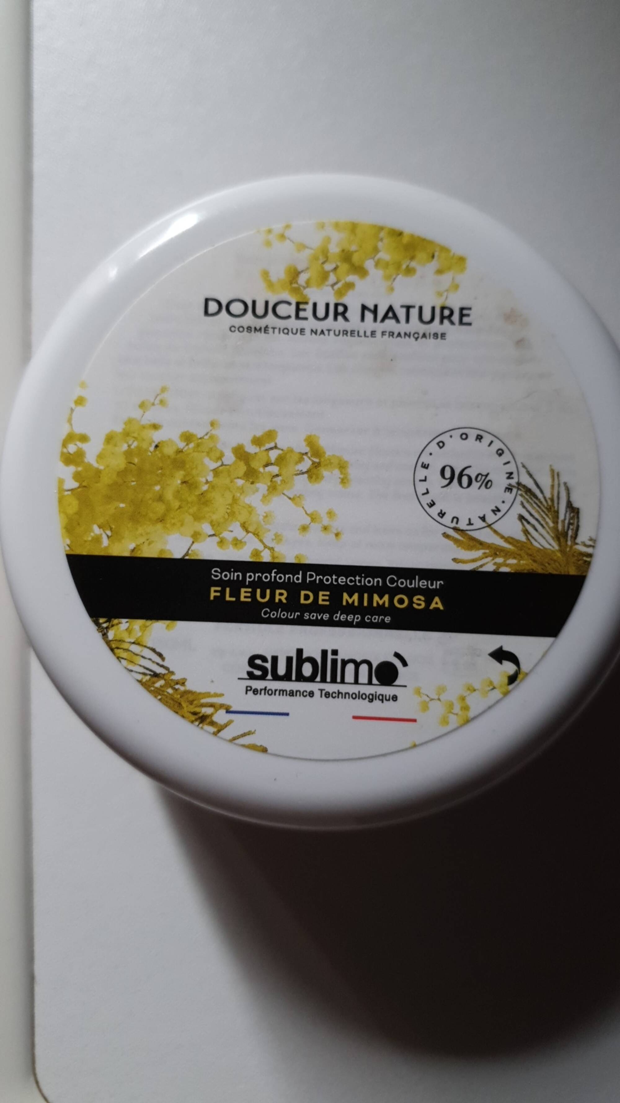 SUBLIMO - Douceur nature - Soin profond protection couleur - Fleur de mimosa