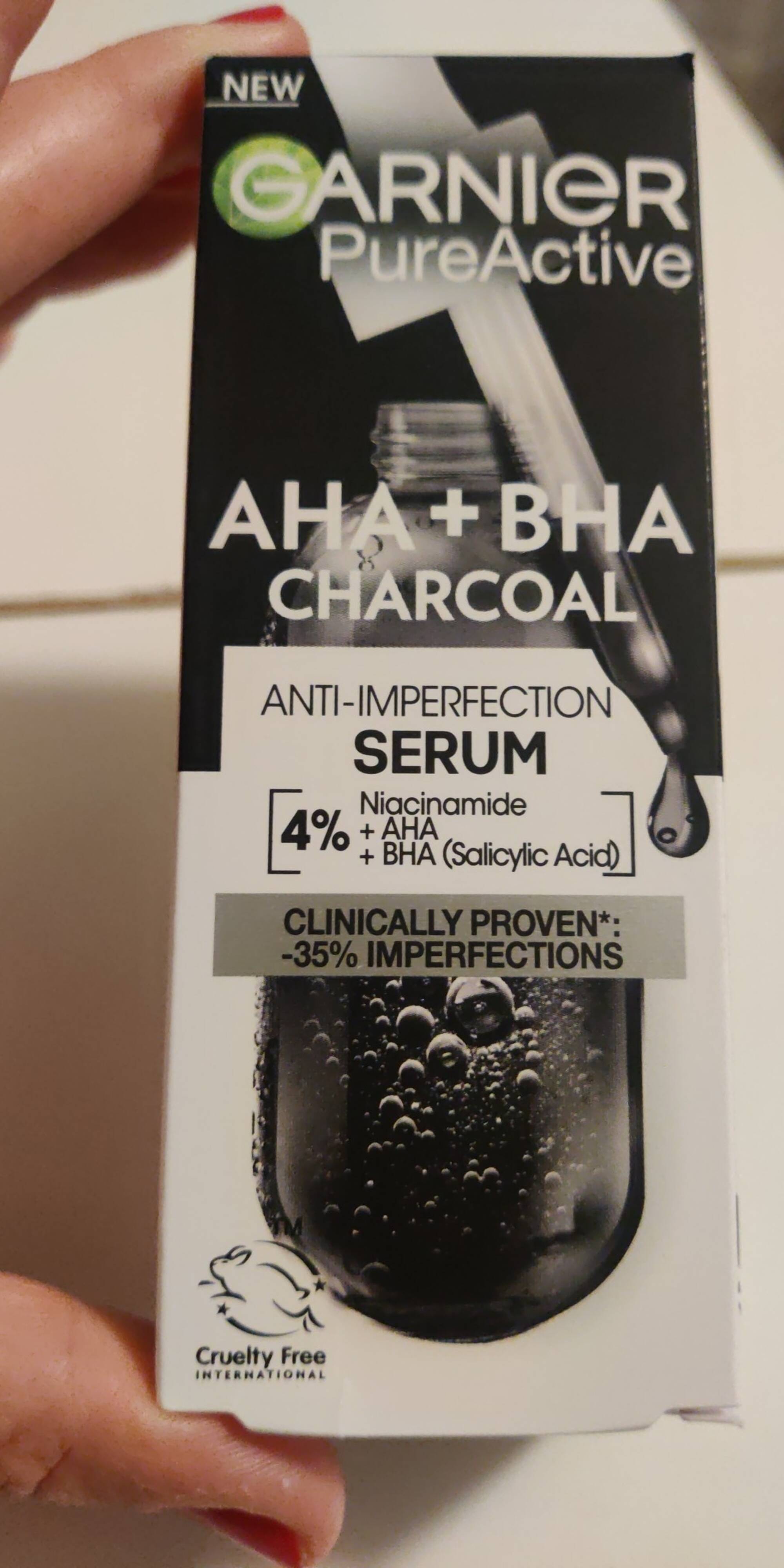 GARNIER - PureActive - Anti-imperfection serum AHA + BHA charcoal