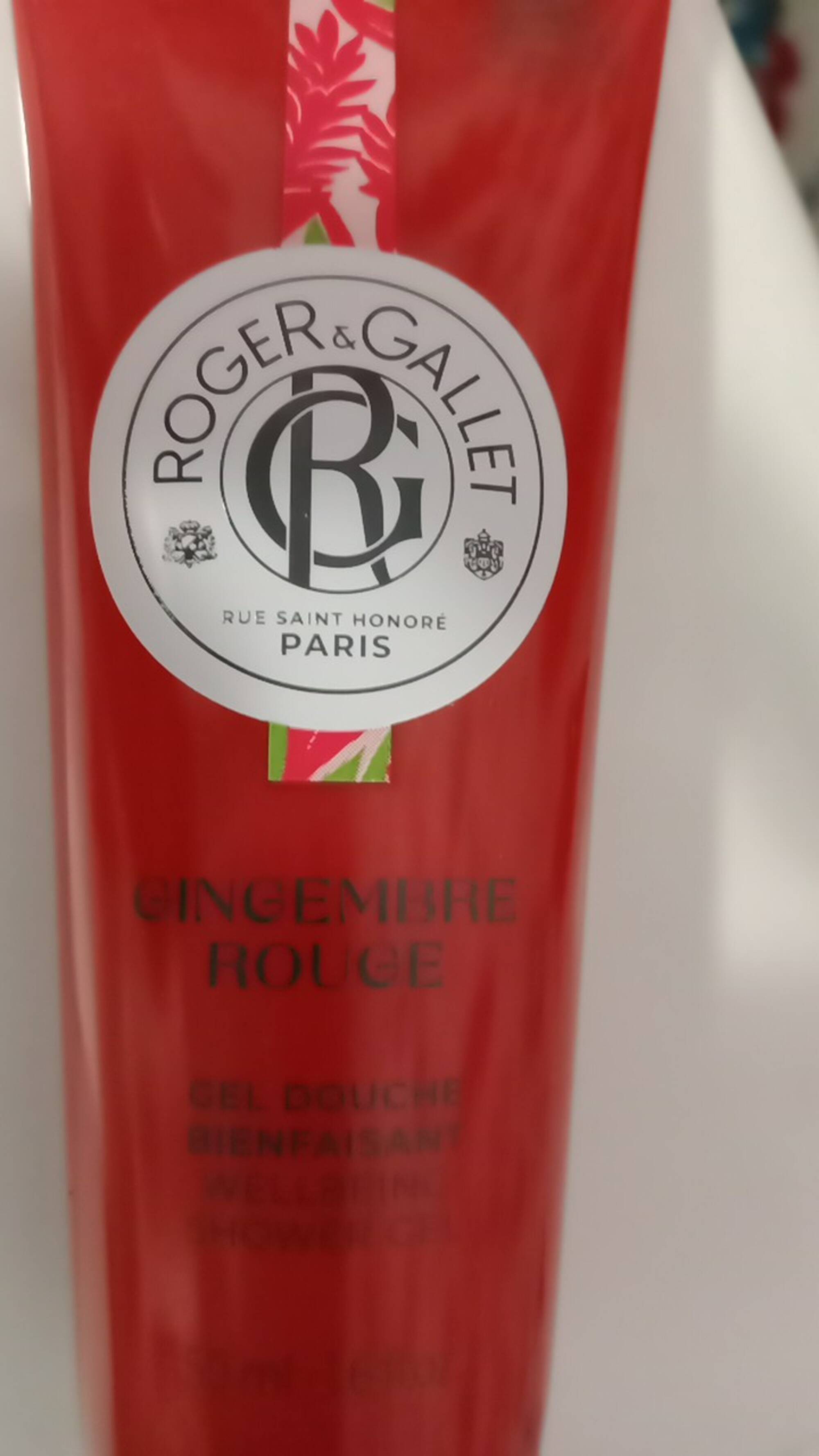 ROGER & GALLET - Gingembre rouge - Gel douche bienfaisant