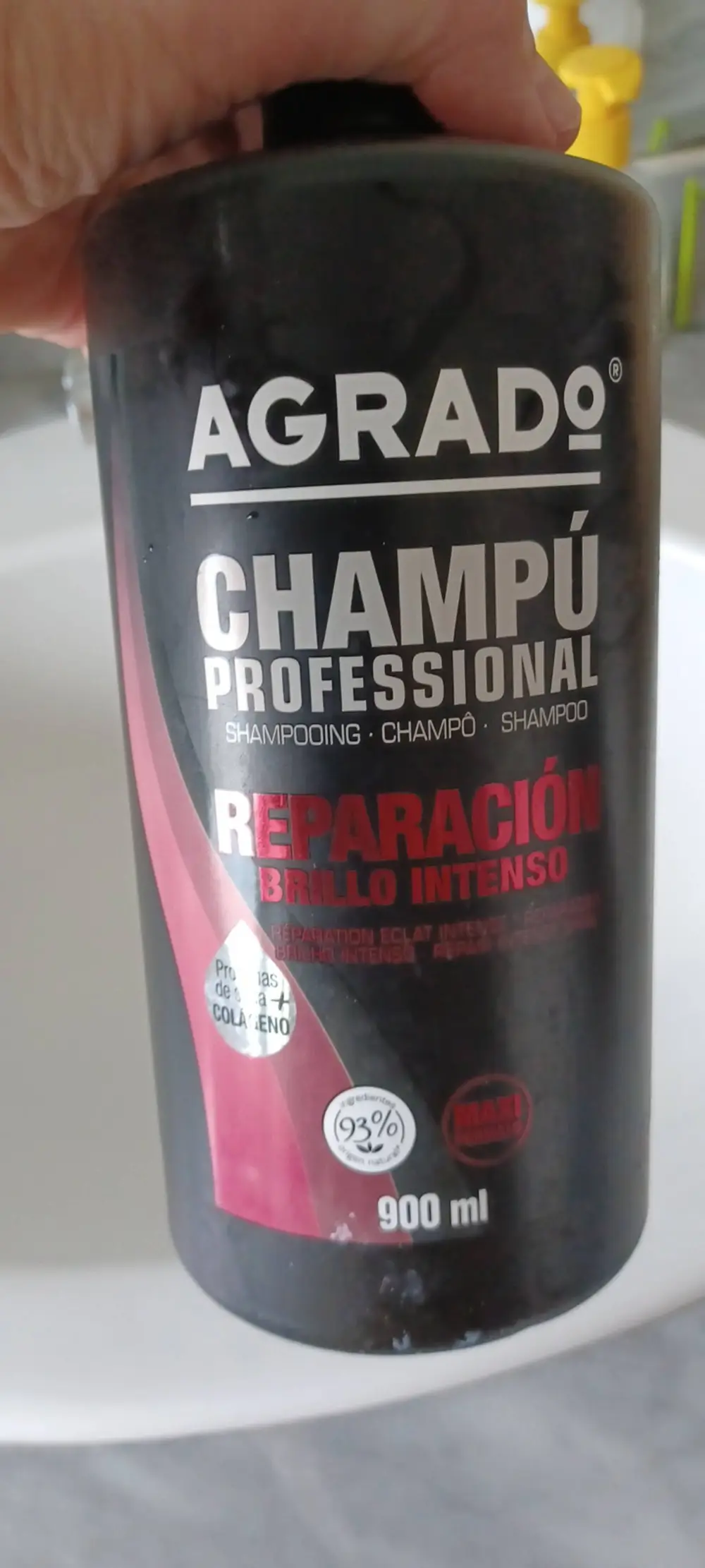 AGRADO - Champú professional reparación brillo intenso
