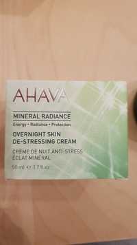 AHAVA - Crème de nuit anti-stress - Éclat minéral