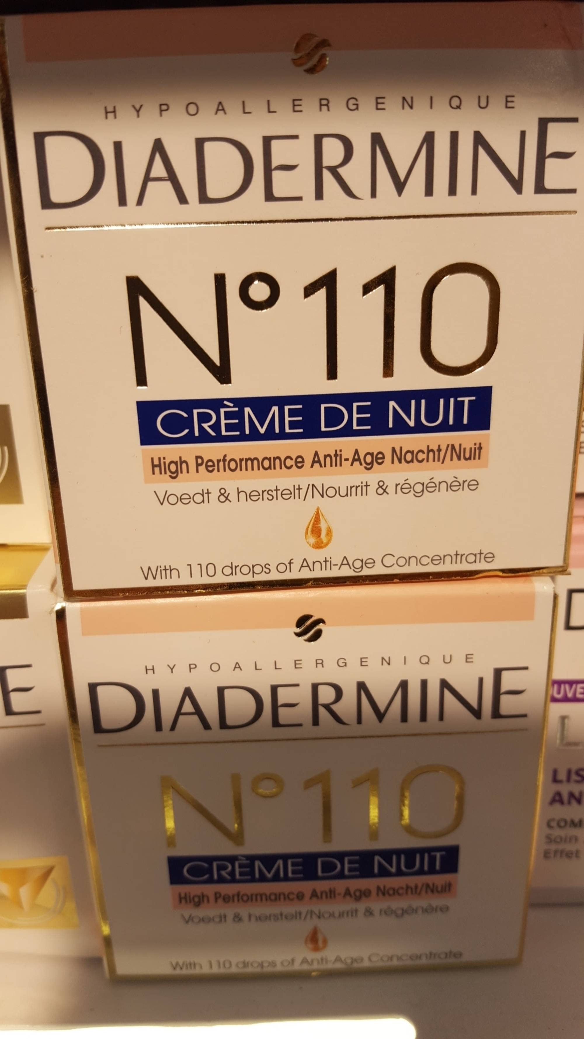 DIADERMINE - N° 110 - Crème de nuit anti-âge