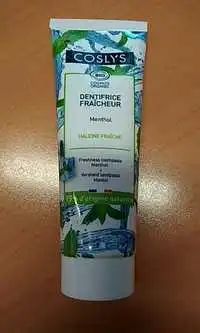 COSLYS - Dentifrice fraîcheur menthol bio