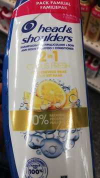 HEAD & SHOULDERS - Citrus fresh - Shampooing antipelliculaire + soin 2 en 1