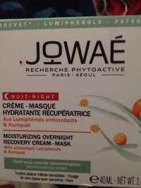 JOWAÉ - Crème-masque hydratante récupératrice nuit
