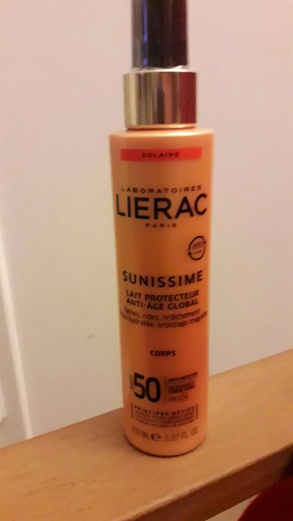 LIÉRAC - Sunissime - Lait protecteur anti-âge globale pour le corps SPF 50