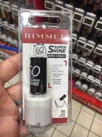 RIMMEL - Super shine - Vernis à ongles 703 white hot love