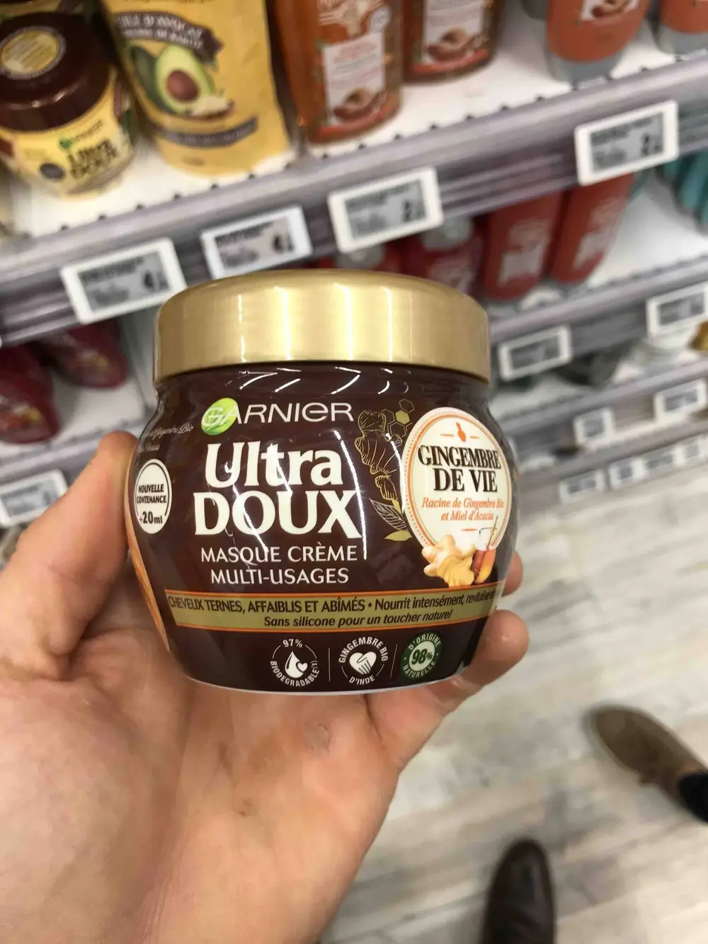 GARNIER - Ultra doux Gingembre de vie - Masque crème multi-usages