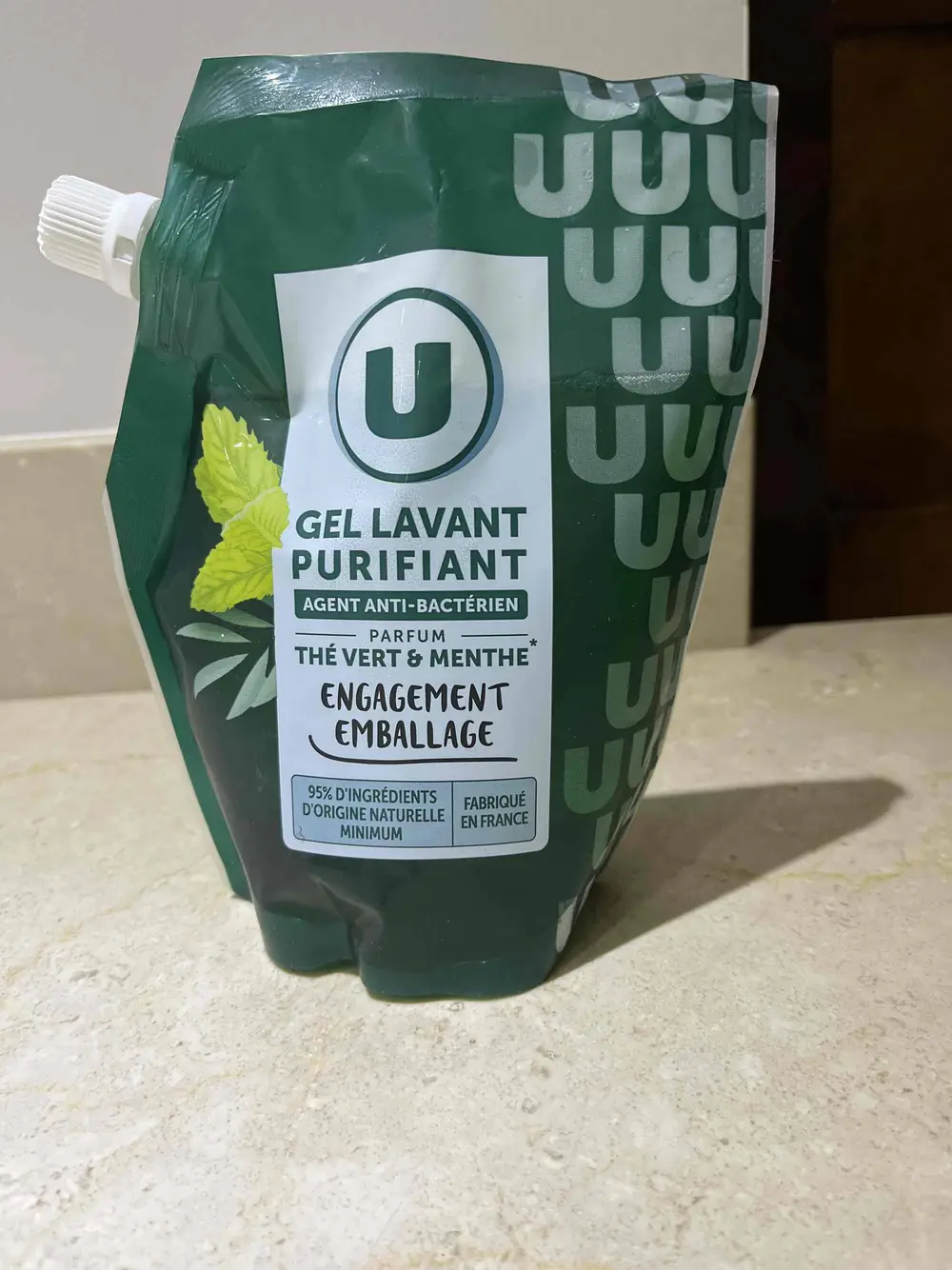 U - Gel lavant purifiant thé vert & menthe