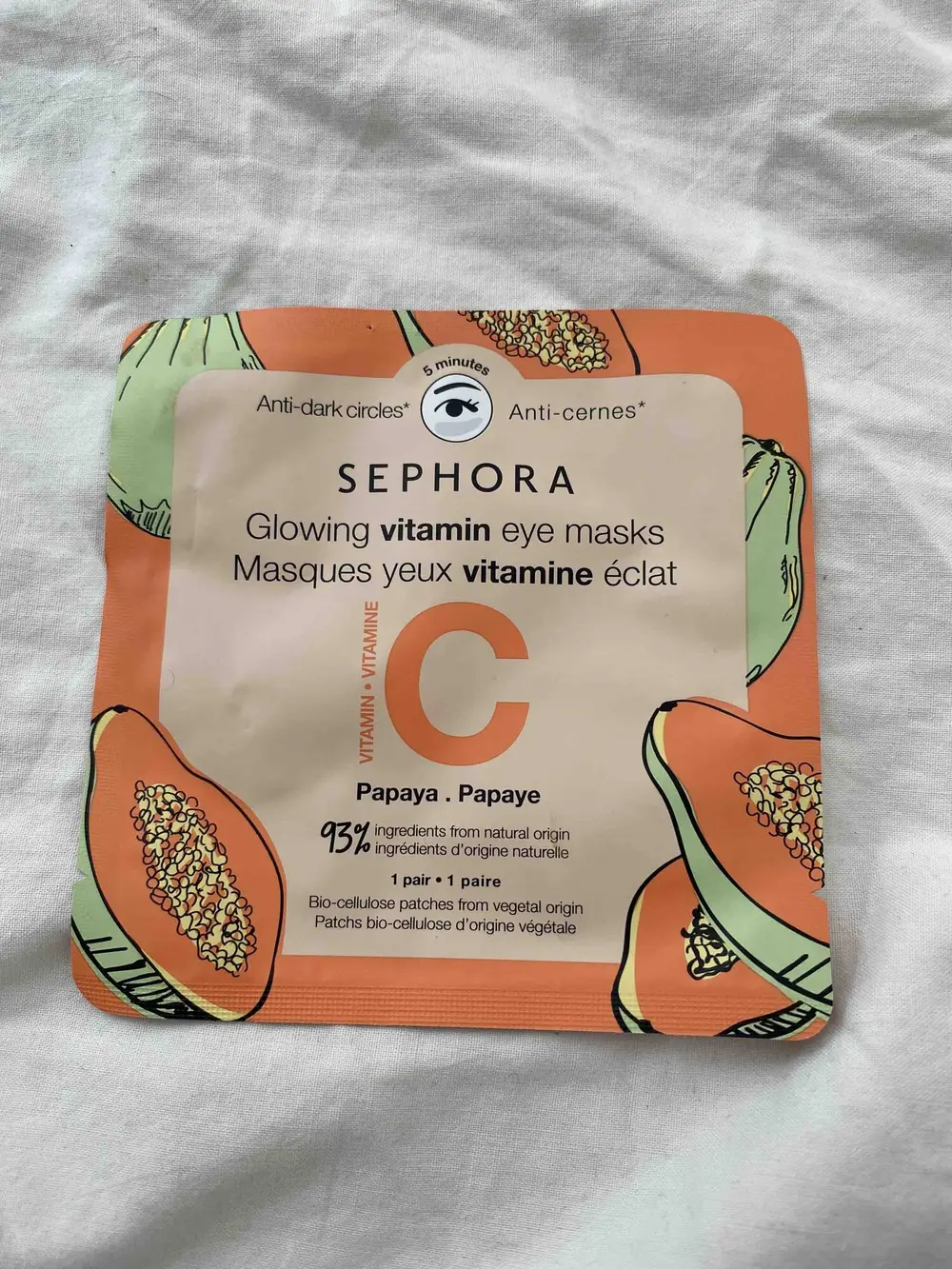 SEPHORA - Masques yeux vitamine éclat