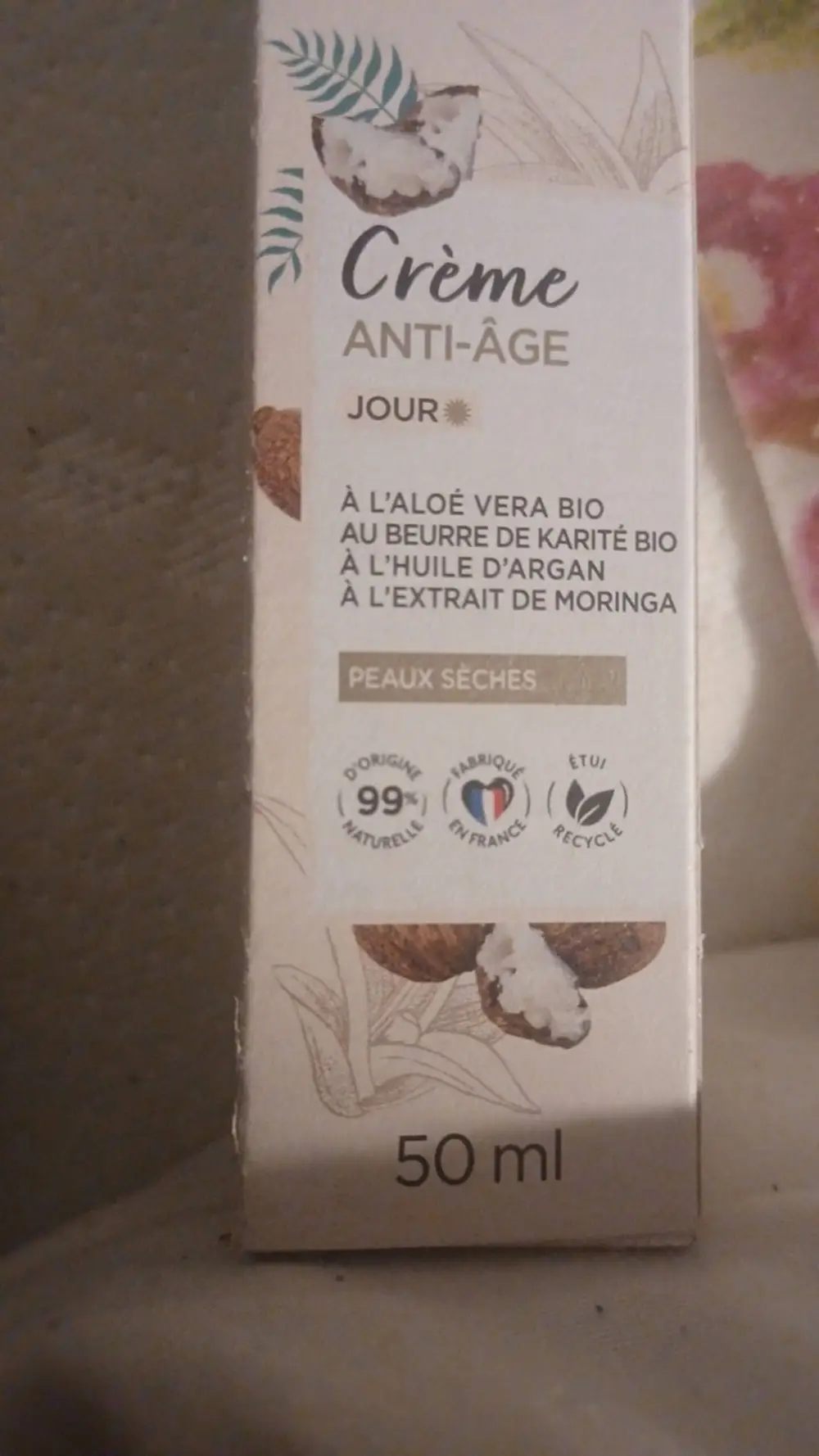 NATURÉ MOI  - Crème anti-âge jour peaux sèches