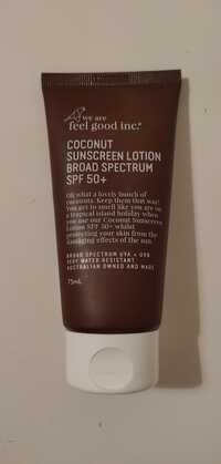 WE ARE FEEL GOOD INC. - Coconut sunscreen lotion broad spectrum SPF 50+