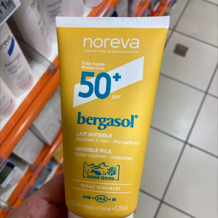 NOREVA - Bergasol - Lait invisible spf50+