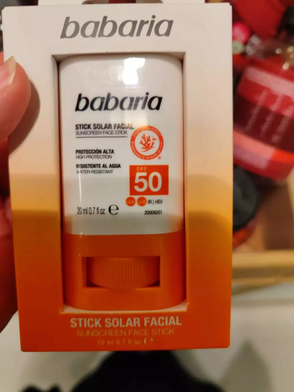 BABARIA - Stick solar facial SPF 50