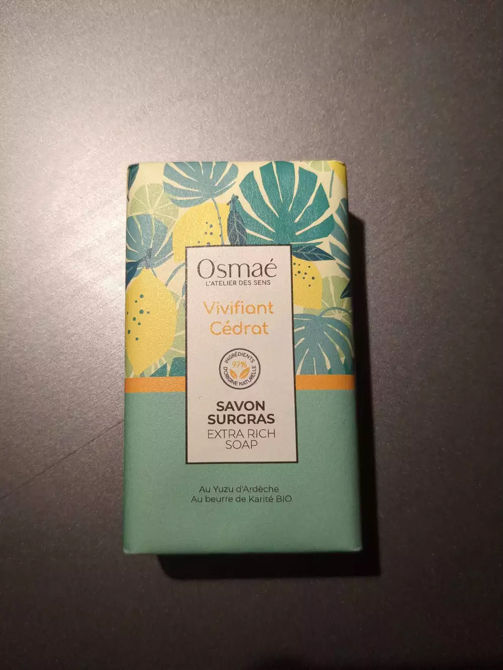OSMAE - Vivifiant cédrat - Savon surgras