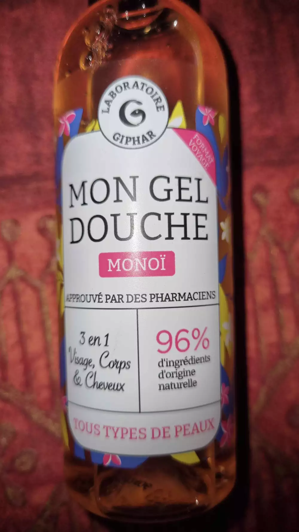 LABORATOIRE GIPHAR - Mon gel douche monoï 3 en 1