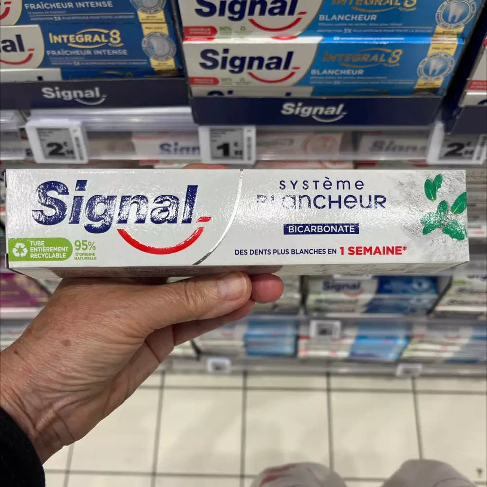 SIGNAL - Dentifrice système blancheur bicarbonate