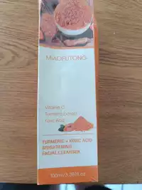 MIAOFUTONG - Turmeric + kojic acid  - Facial cleanser