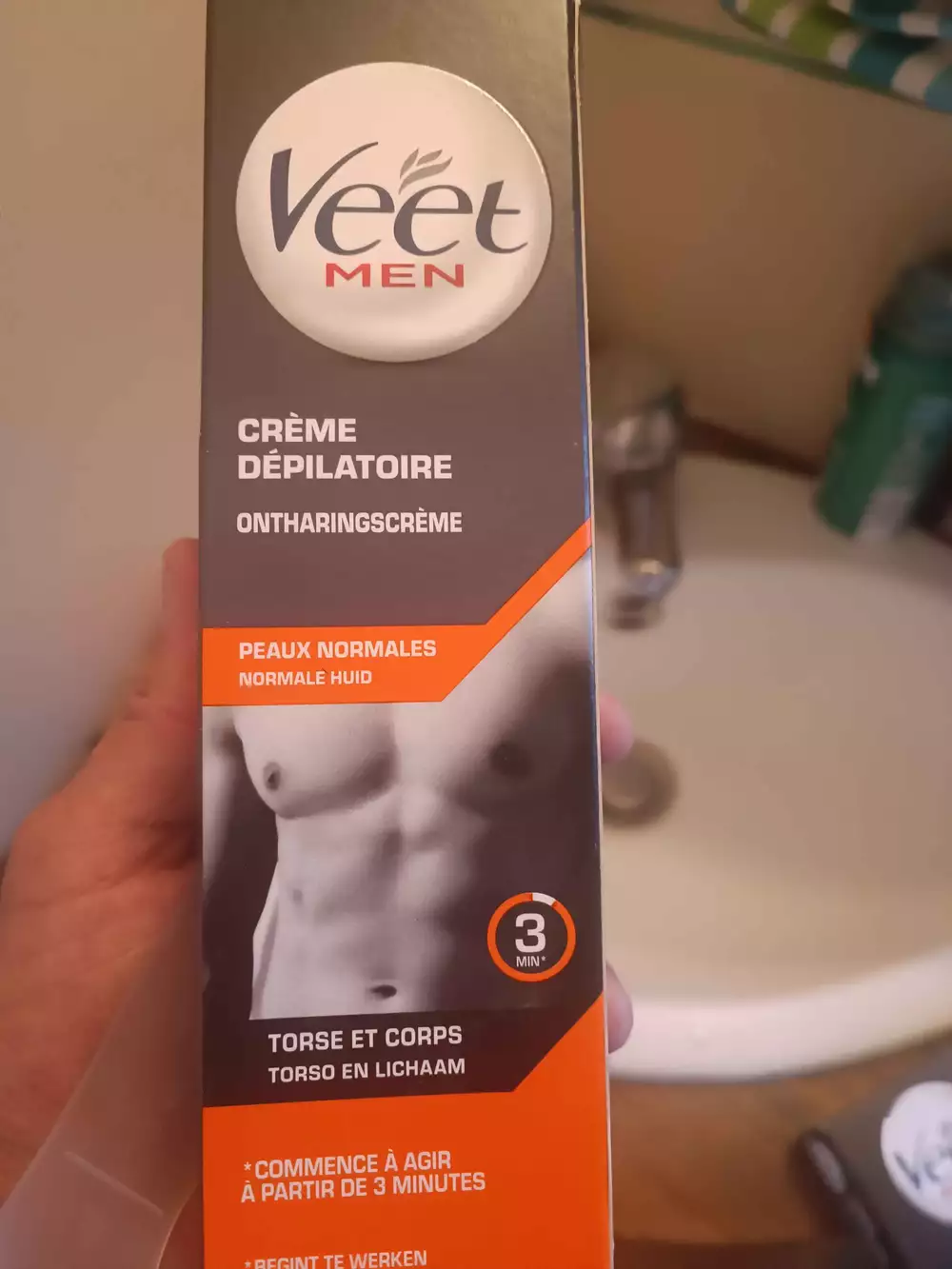 VEET - Men - Crème dépilatoire torse et corps