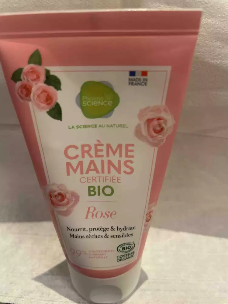 PHARMASCIENCE - Rose - Crème mains bio
