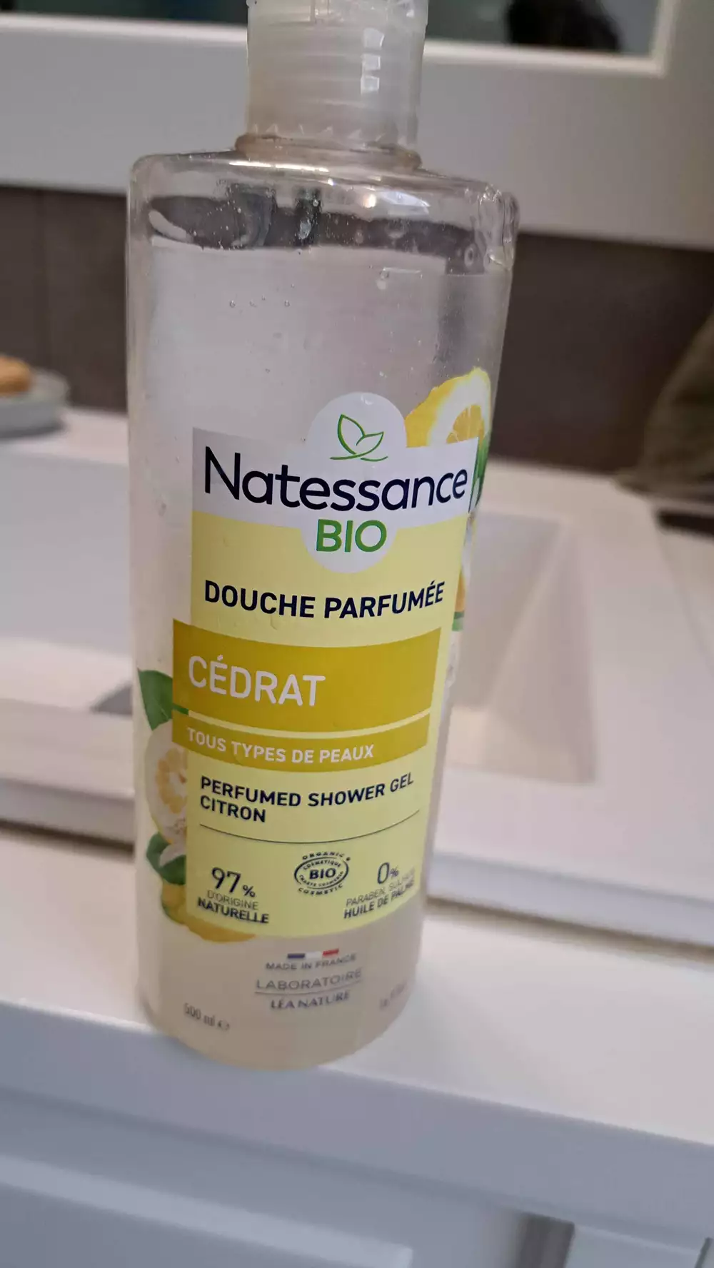 NATESSANCE - Cédrat - Douche parfumée bio