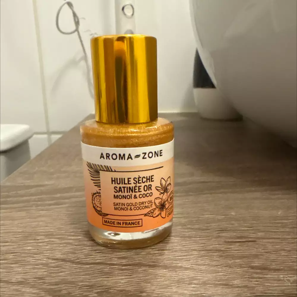 AROMA-ZONE - Huile sèche satinée or monoï & coco