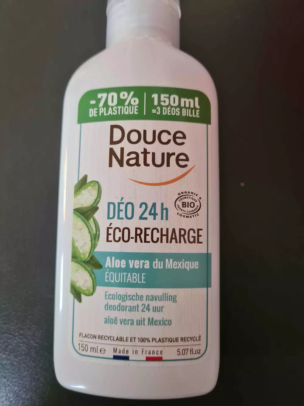 DOUCE NATURE - Aloe vera du Mexique - Déo 24h éco-recharge