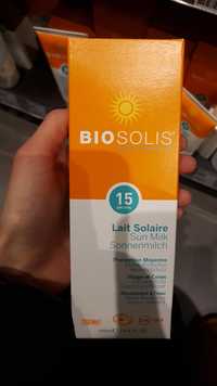 BIOSOLIS - Lait solaire protection moyenne visage et corps SPF/FPS 15