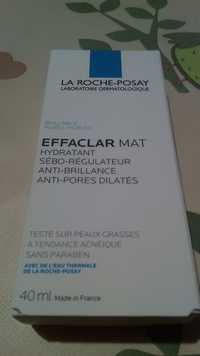 LA ROCHE-POSAY - Effaclar mat hydratant sébo-régulateur 