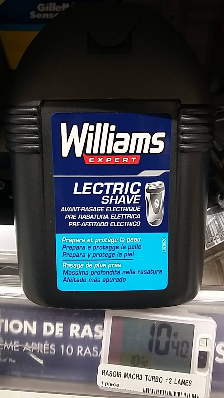 WILLIAMS EXPERT - Gel avant-rasage électrique