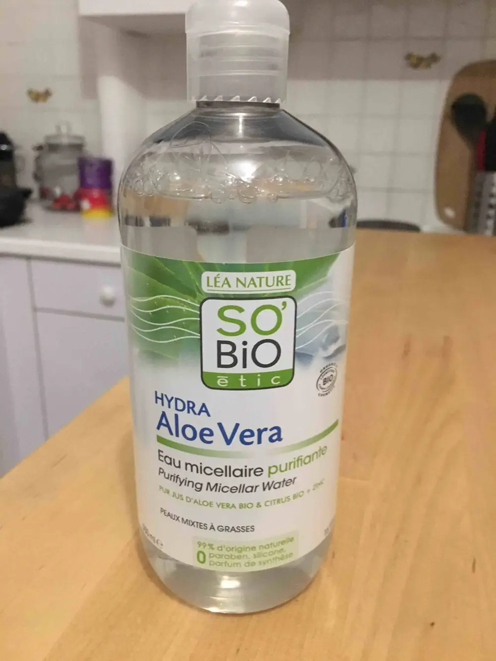 SO'BIO ÉTIC - Hydra Aloe Vera - Eau micellaire purifiante 