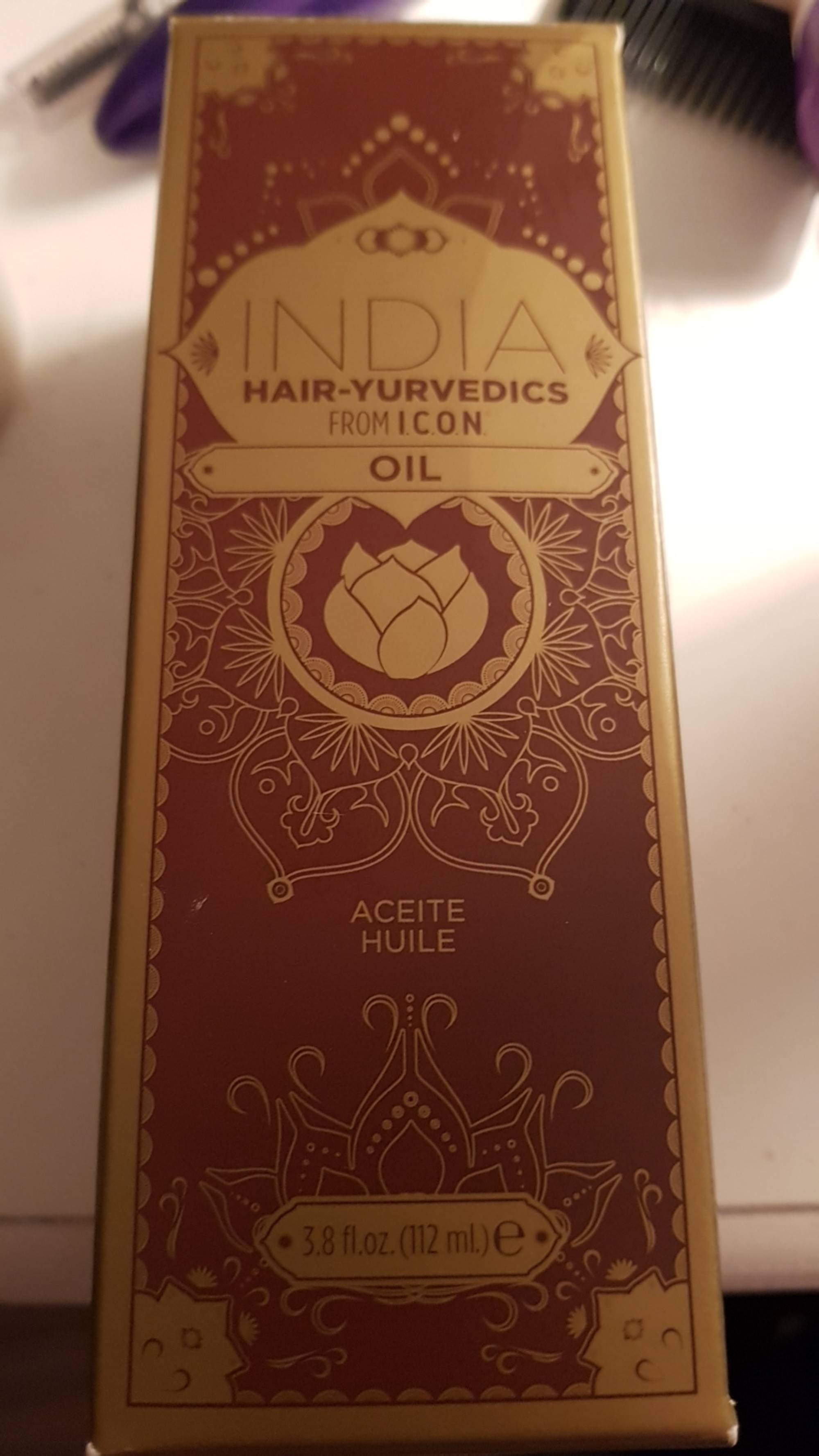 I.C.O.N. - India hair-yurvedics - Aceite huile